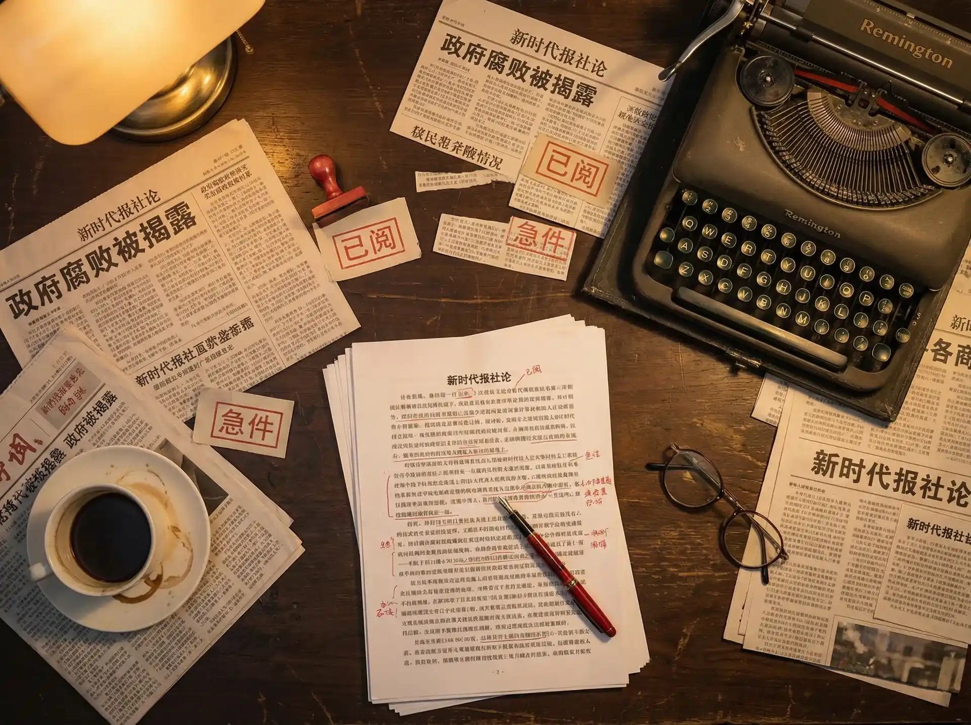群p视频最新原创与精选|群p - 报社编辑部工作场景